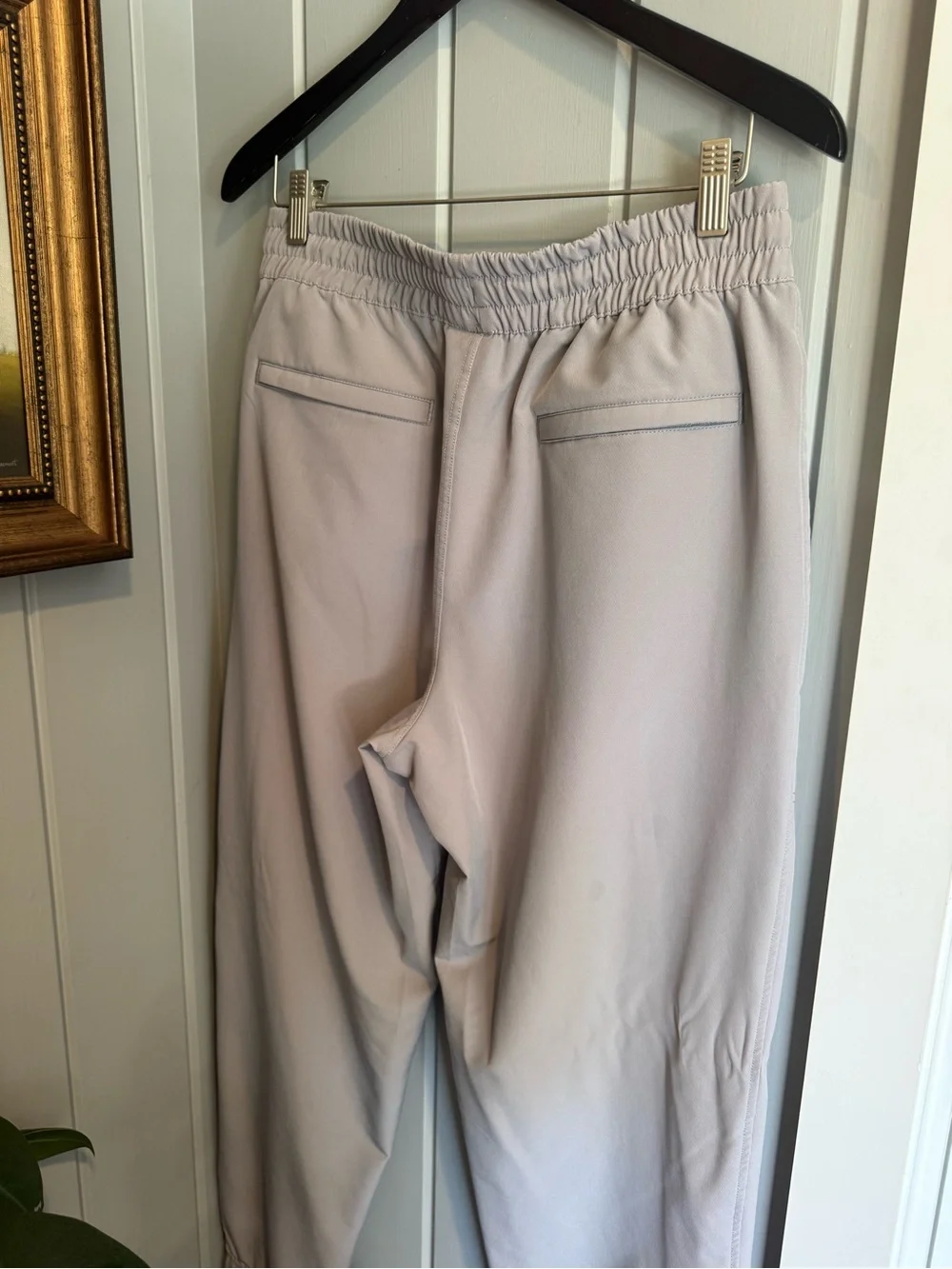 Casual Drawstring Jogger Pants - Light Gray